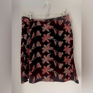 Express Skirt Women's Small Embroidered Floral Pattern